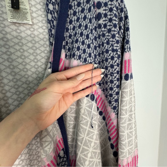 BCBGMAXAZRIA Janel Cardigan in Deep Cobalt Combo - Picture 7 of 8